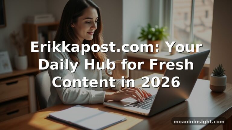 Erikkapost com: Your Daily Hub for Fresh Content in 2026