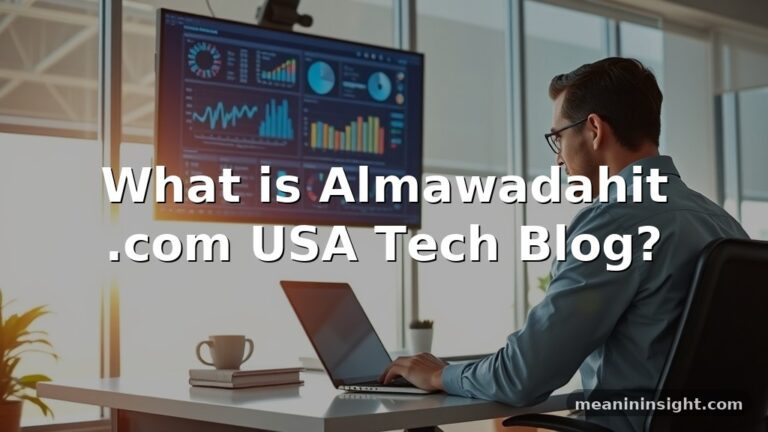 What is Almawadahit com USA Tech Blog?